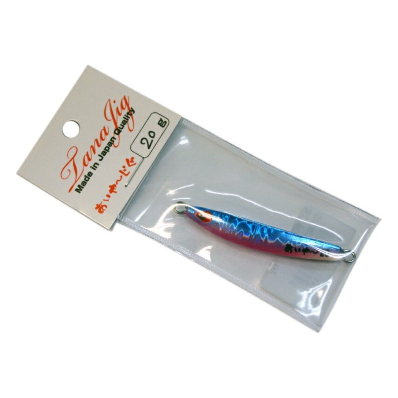 Jig Tanajig Mini Aiya Jig 20 g n°9 Blue Pink Tail Glow