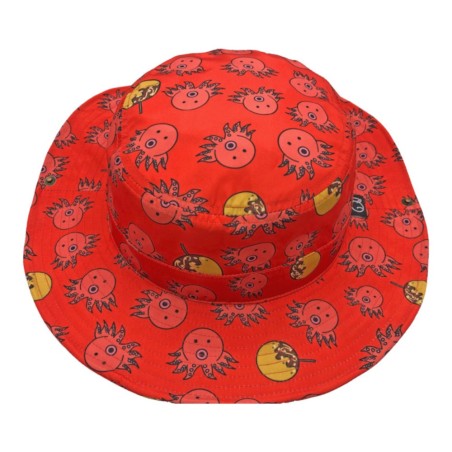 Chapeau Kohinata Gyogyo Hat – motif Tako (poulpe), rouge