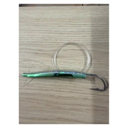 Leurre de traîne WAKI Yumizuno S Flash 11 cm monté – Vert / argent