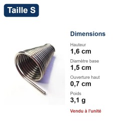 Ressort pour balaou taille S - dimensions