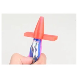Leurre de traîne à jupe YJGJ150 – 23 cm – Rose / bleu