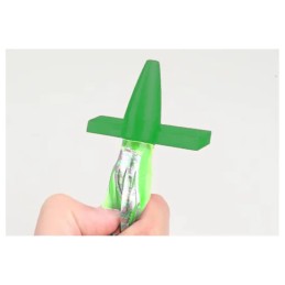 Leurre de traîne à jupe YJGJ150 – 18 cm – Vert holographique