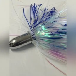 Leurre de traîne à jupe tête bullet – Bleu nacré