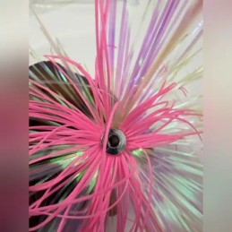 Leurre de traîne à jupe tête bullet – Rose nacré