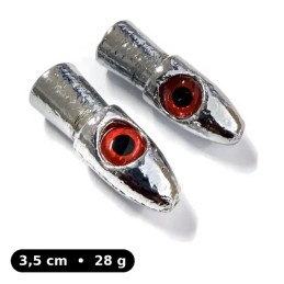 Tête plombée Sinker Head Red Eyes 28 g