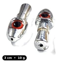 Tête plombée Sinker Head Red Eyes 10 g