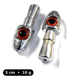 Tête plombée Sinker Head Red Eyes 10 g