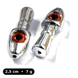 Tête plombée Sinker Head Red Eyes 7 g