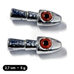Tête plombée Sinker Head Red Eyes 5 g