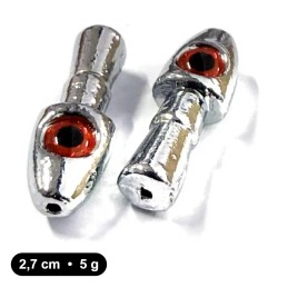 Tête plombée Sinker Head Red Eyes 5 g